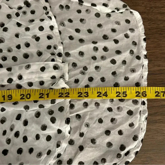 🌟Bella Dahl Women's Full Button Down Hipster Dot Blouse S - Picture 10 of 11